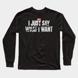 I don't flirt Long Sleeve T-Shirt